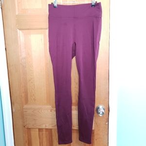 Fabletics burgundy motion 365 leggings